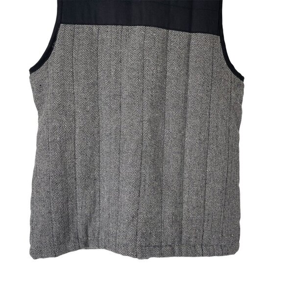 Kentucky Wildcats Vest Womens S Full Zip Black Gray Quilted Herringbone Preppy - Picture 13 of 16